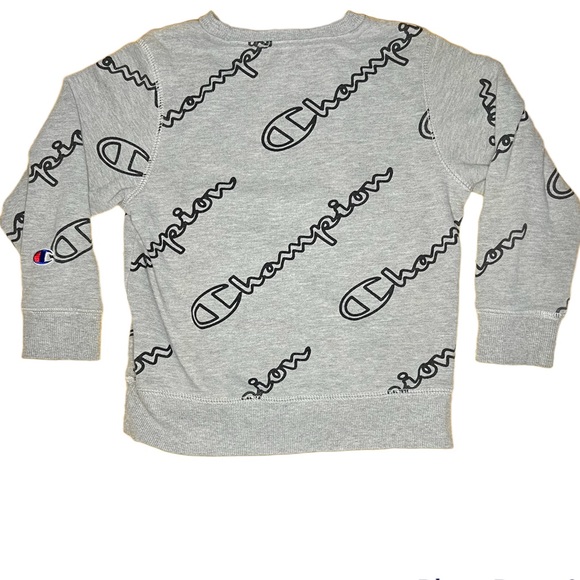 Champion Boys Size 5 Gray Pullover Sweater Champion Gray sweater - Picture 5 of 8